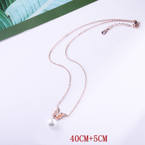 Dây Chuyền Bướm Titan Ko Đen TT 2294