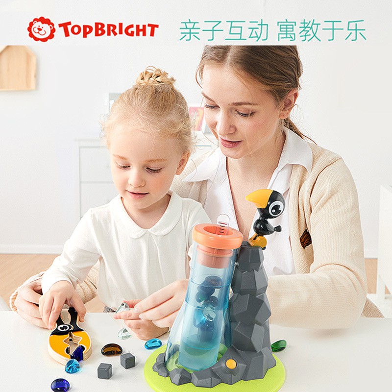 Tebaoer Crow Bàn thí nghiệm Nước uống Trò chơi Giáo dục Trẻ em Tư duy Giáo dục sớm Đồ chơi Trí não Trí tuệ Cha mẹ-con