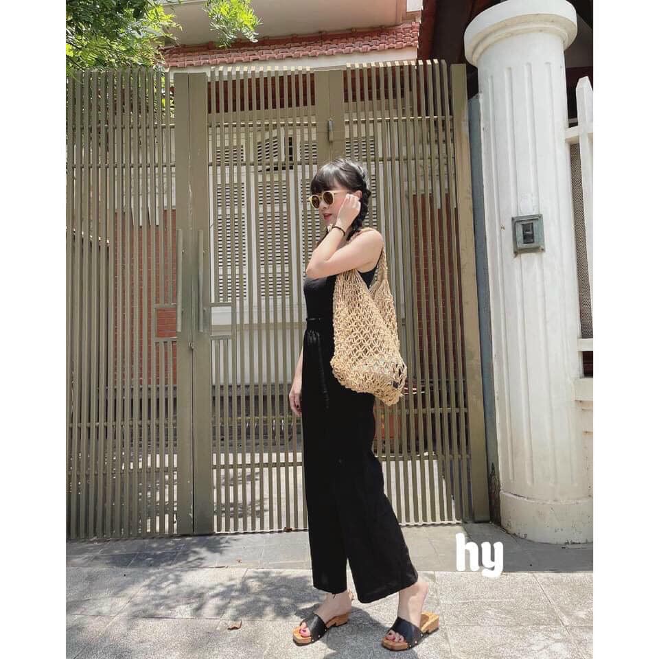 Quần ống rộng culottes chất đũi lưng cao thời trang LADYA STORE M225