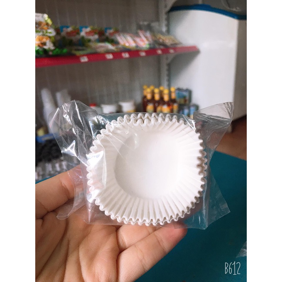 Cup giấy nến trăng 12cm ( 10g)