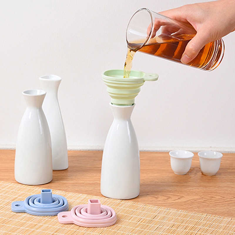Phễu rót dầu chất liệu silicone mini gấp gọn tiện lợi