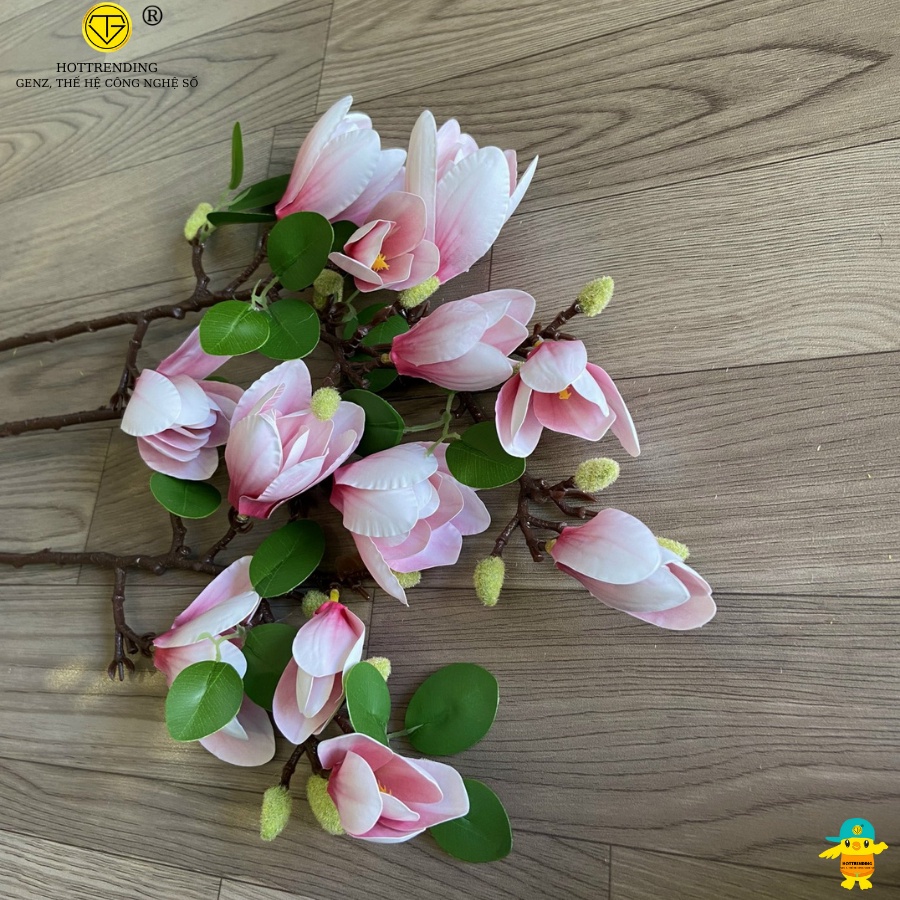 Hoa Mộc Lan, Hoa Giả Trang Trí Phòng Khách, Decor Không Gian Nhà Cửa