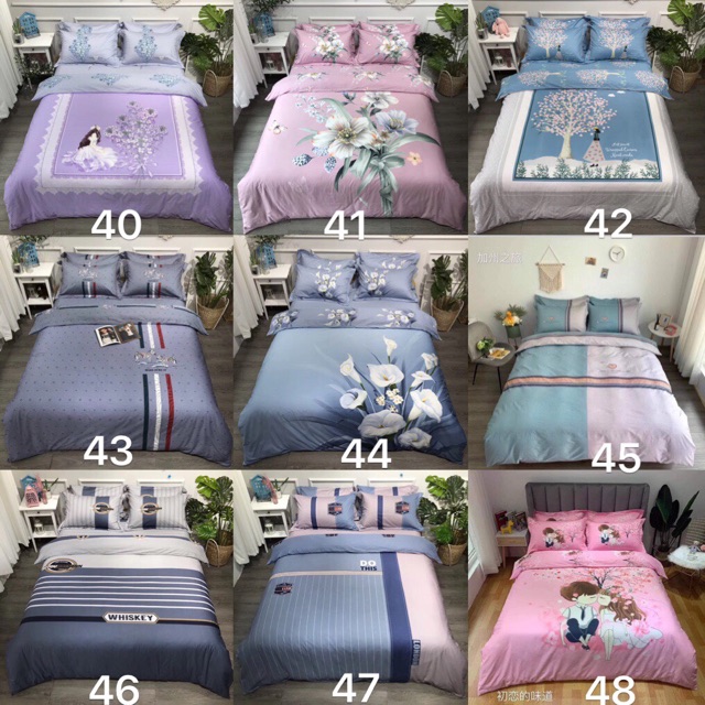 Set Chăn Ga COTTON 3D ORGANIC -> 4 món cao cấp -> inbox shop báo size đệm  Mới 2020