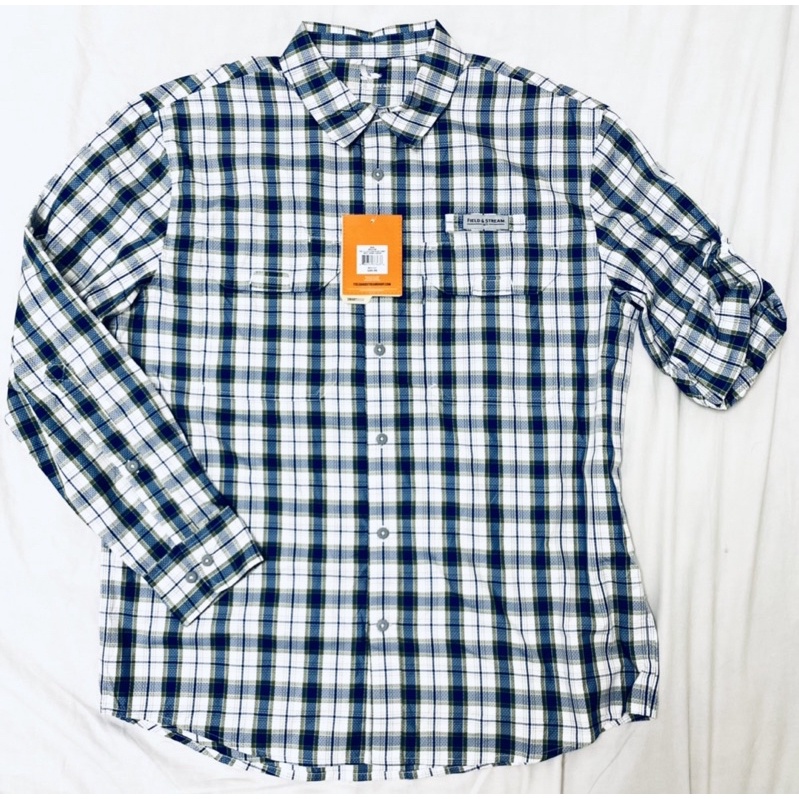 Áo sơ mi nam Bigsize đi câu cá outdoor Field & Stream,chất liệu 100% polyester chống tia UV 50 %