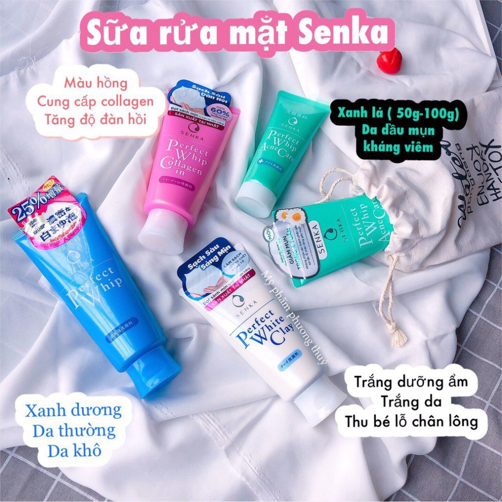 [AUTH] Tổng hợp sữa rửa mặt SENKA Chính hãng