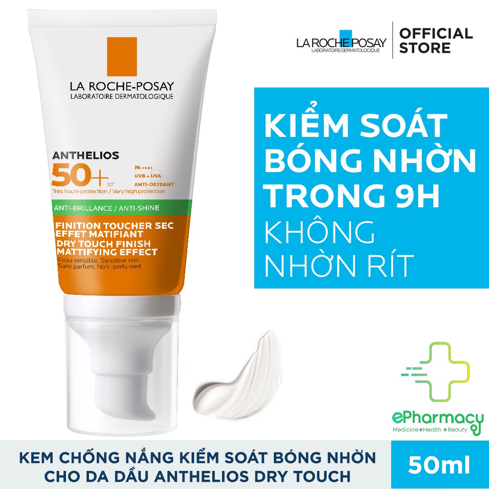 LA ROCHE-POSAY Kem Chống Nắng Cho Da Dầu Anthelios XL Dry Touch Gel Cream SPF50+ Sunscreen 50ML