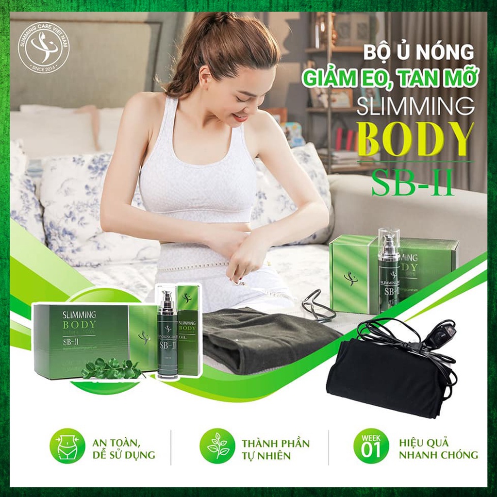 Slimming Body, Bộ ủ nóng slimming body SB-II Với đai điện cải tiến tan mỡ bụng hiệu quả, an toàn