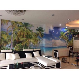 Tranh dán tường 3D Hoa sen 60*90