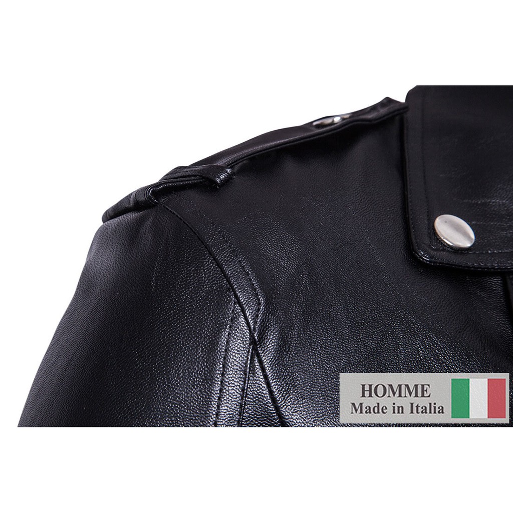 Áo khoác da Homme La Colle - Men's Synthetic Leather Jacket