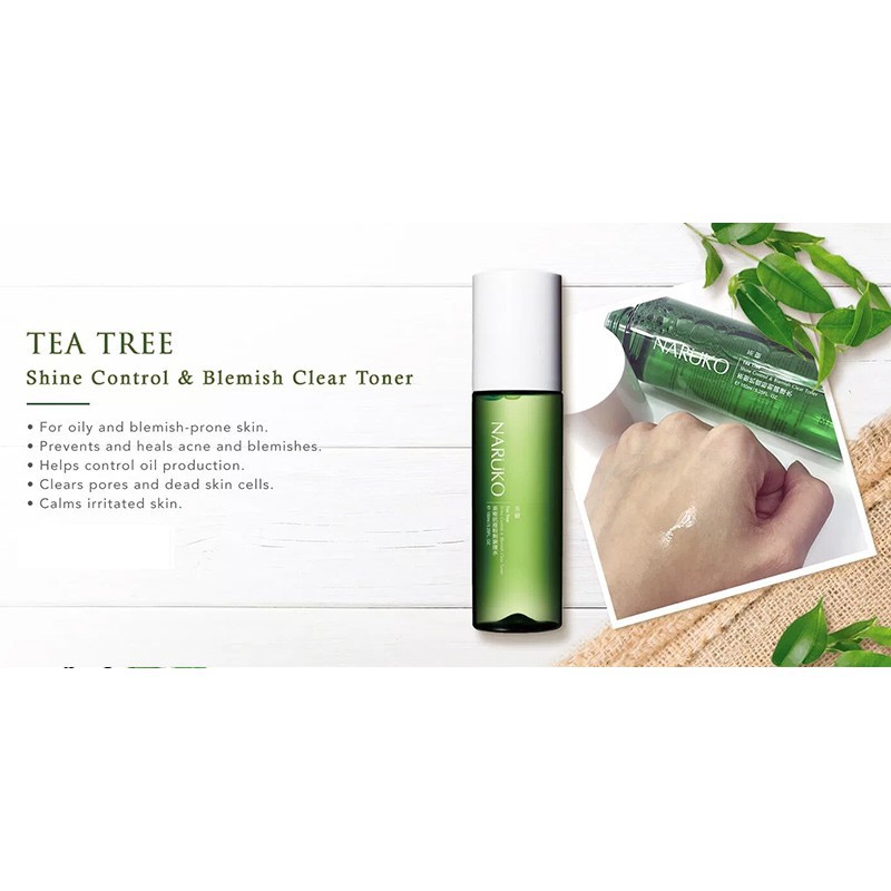 [CAM KẾT AUTH ]Toner Kiềm Dầu Naruko Tea Tree Shine Control and Blemish Clear Toner 150 ml