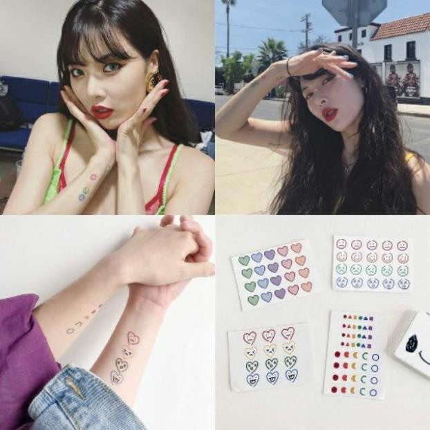 Hình xăm dán tattoo mini chống thấm nước cá tính   Clovershop68