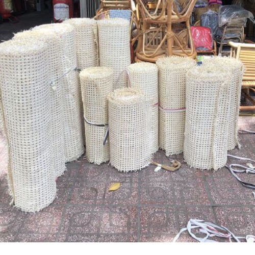 Cuộn phên mây tự nhiên đan lưới mắt cáo loại 1 khổ rộng 45cm dài 1m