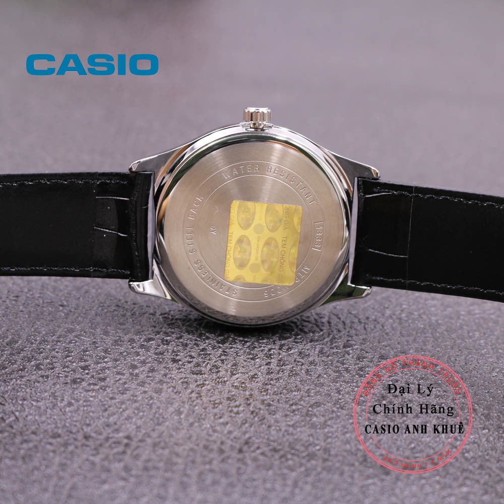 Đồng hồ nam Casio MTP-V006L-1BUDF dây da đen