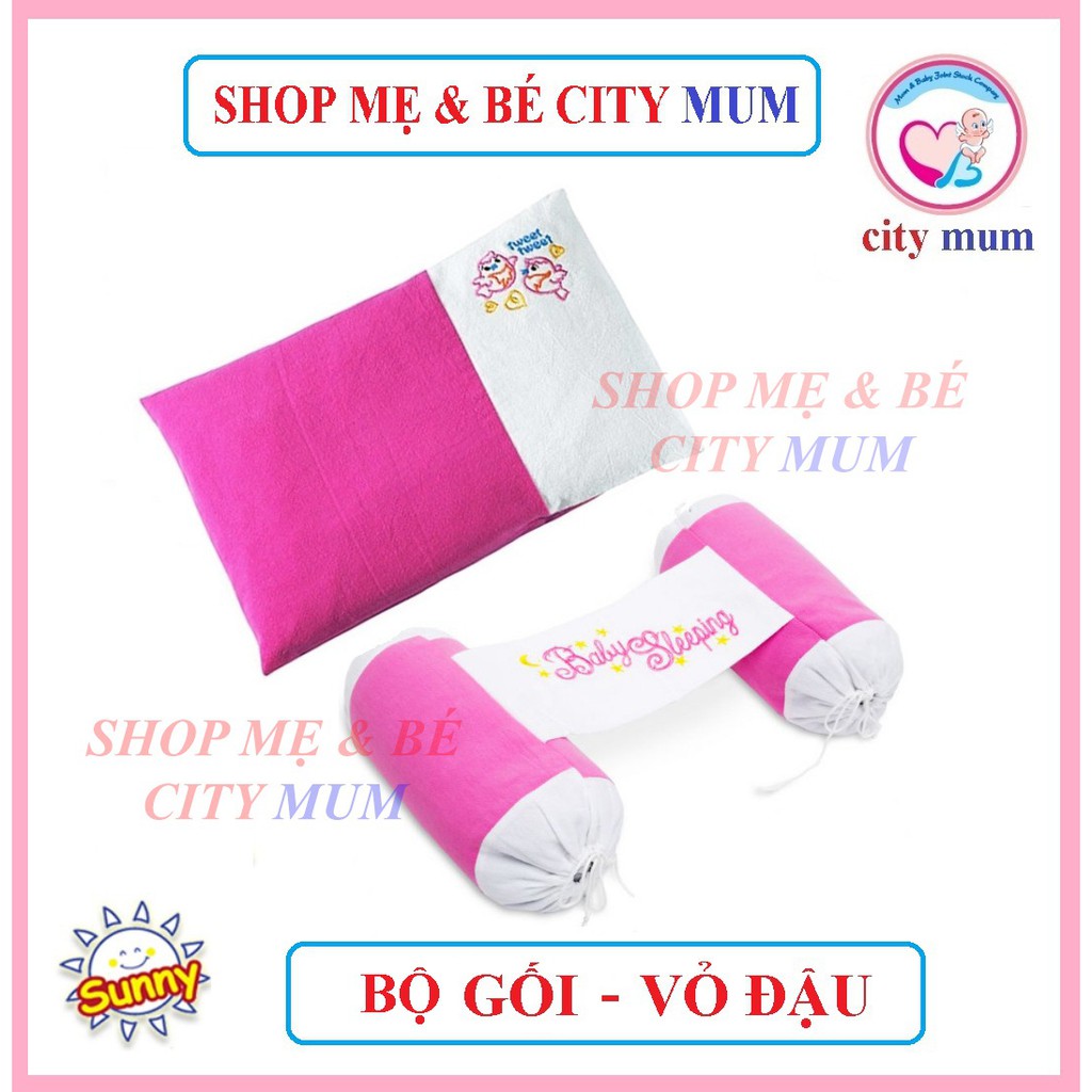 BỘ GỐI VỎ ĐẬU SUNNY CHO BÉ SƠ SINH