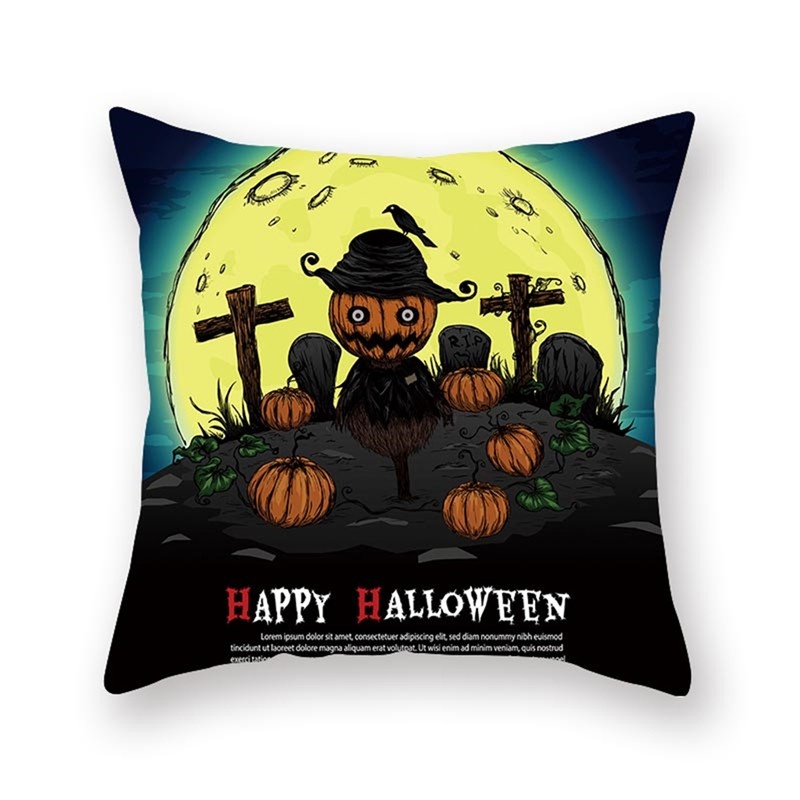 Vỏ Áo Gối Sofa Trang Trí Phong Cách Halloween