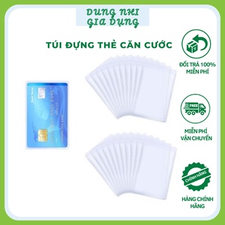Túi đựng thẻ căn cước combo 10 chiếc Bọc thẻ căn cước chất liệu nhựa PVC dẻo mềm cao cấp