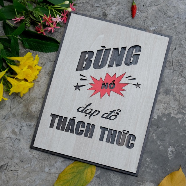 Tranh văn phòng Slogan tạo động lực giúp học tập làm việc hiệu quả LEVU019
