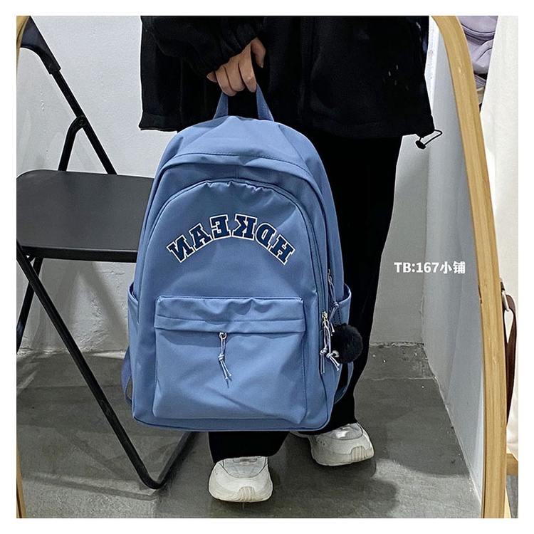 Cặp đi học nữ cấp 2 cấp 3, balo nữ đẹp trơn basic thời trang ulzzang giá rẻ B326