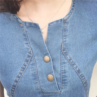 váy công sở chất liệu vải bò