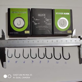 Lưỡi câu cá Korea hook lưỡi sét đích dẹp