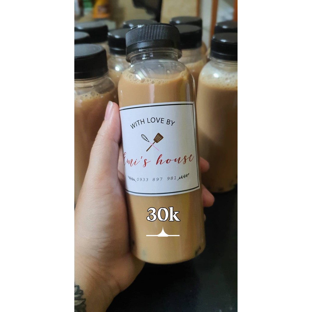 In tem nhãn cán bóng dán chai nước