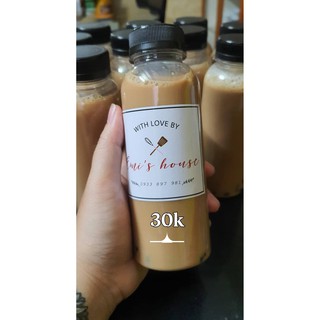 In tem nhãn cán bóng dán chai nước