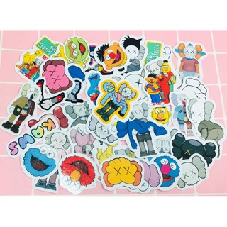 10-50 hình sticker sesame kaws decal (random hình)
