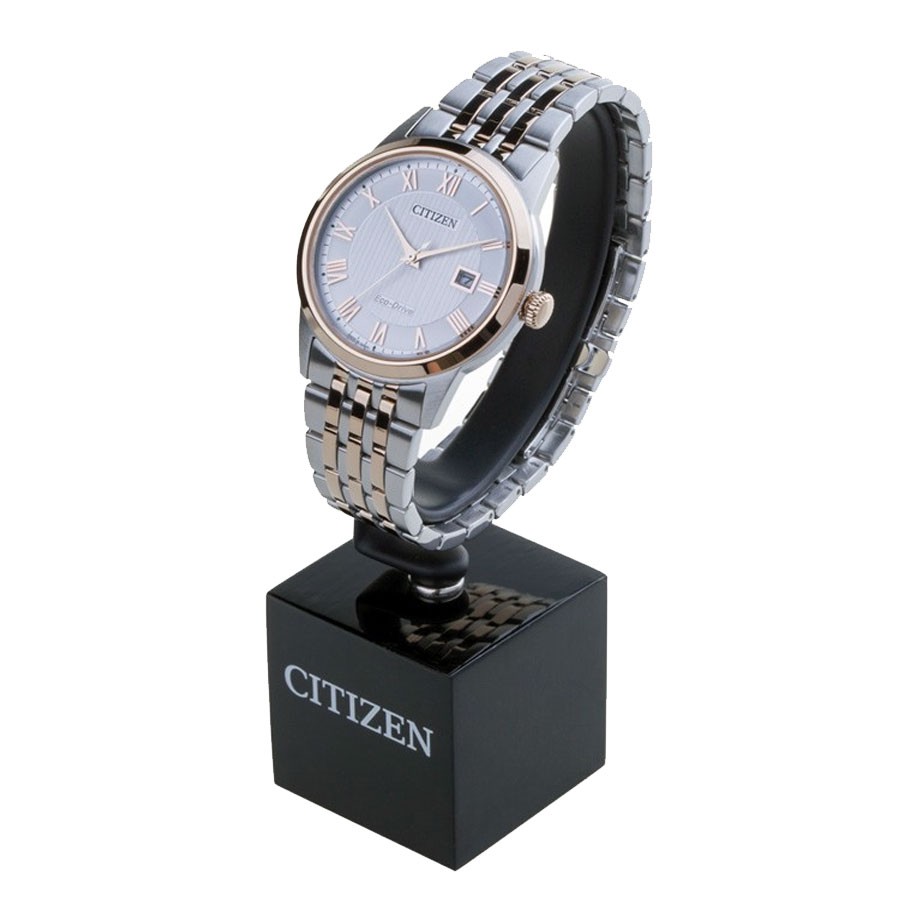 Đồng Hồ Citizen Nam Dây Kim Loại Eco-Drive (Năng Lượng Ánh Sáng) AW1234-50A - Mặt Trắng (40mm)