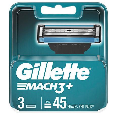 Hộp lưỡi dao cạo râu Gillette Mach3, vỉ 3 lưỡi