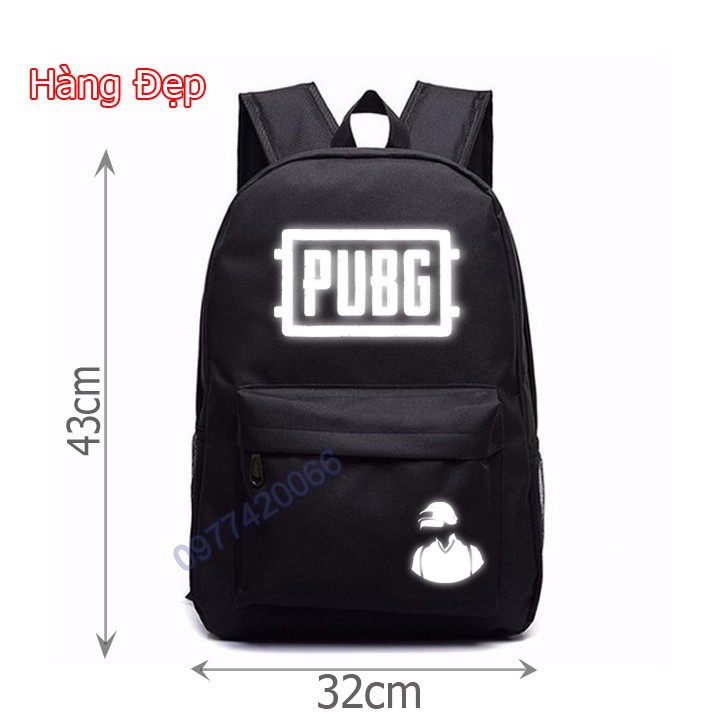 cặp PUBG, balo game PUBG, balo phản quang PUBG may 3 lớp