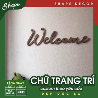 chữ dán tường chữ treo tường