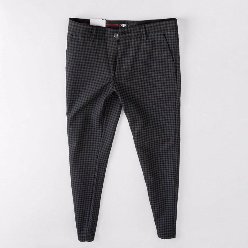 QUẦN TÂY NAM CARO SÁU MÀU PHOM BODY CẬP BẾN -D