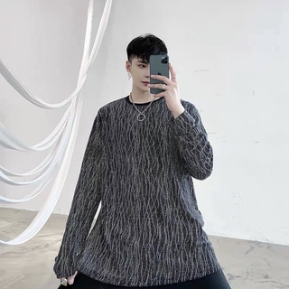 Áo thun nam tay dài phối kim tuyến