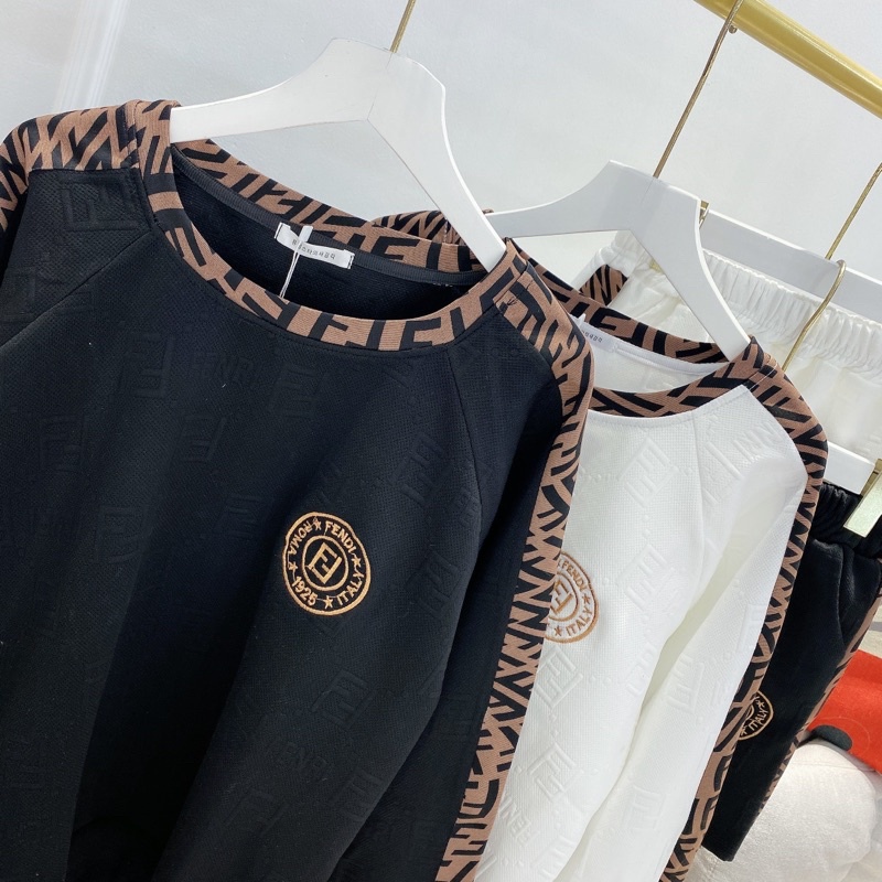 Set Bộ Xốp Viền FD Áo Dài Tay  Quần Sooc Có Logo