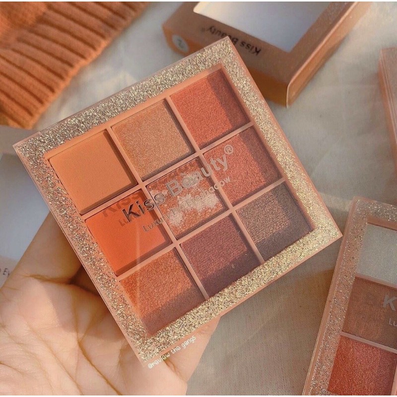[MAKEUP] Bảng Phấn Mắt 9 Ô Kiss Beauty Luxury Pro Eyeshadow