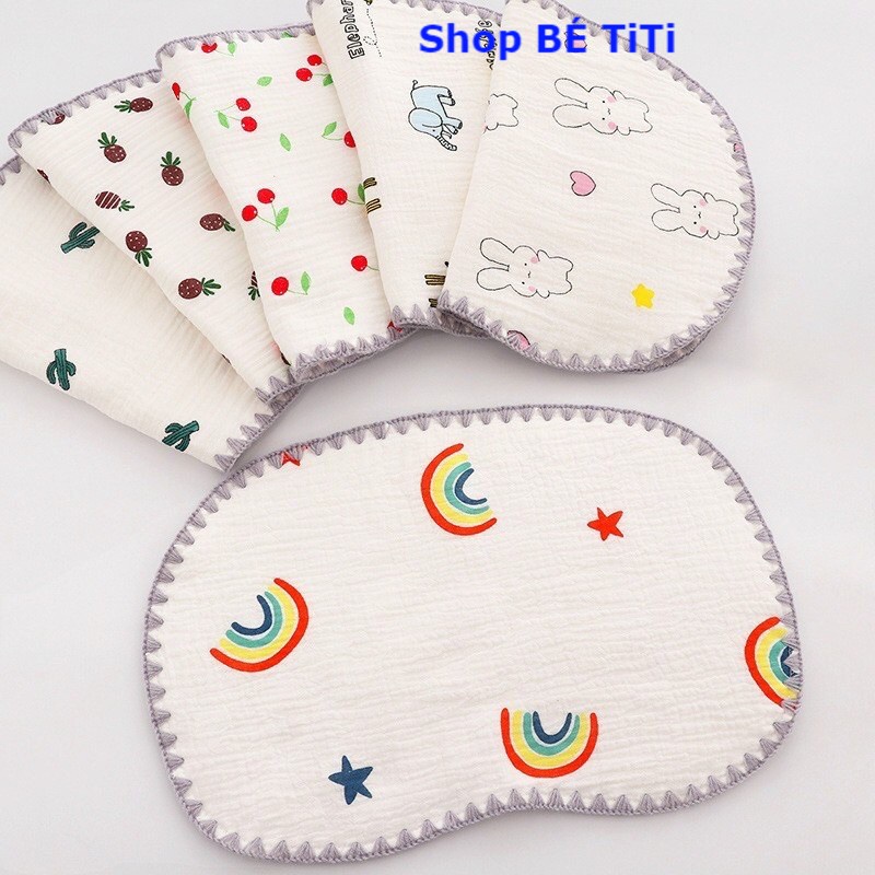 Gối sơ sinh gối xô sợi tre 10 lớp mềm mịn thấm hút mồ hôi tốt cho bé [ Shop Bé TiTi ]