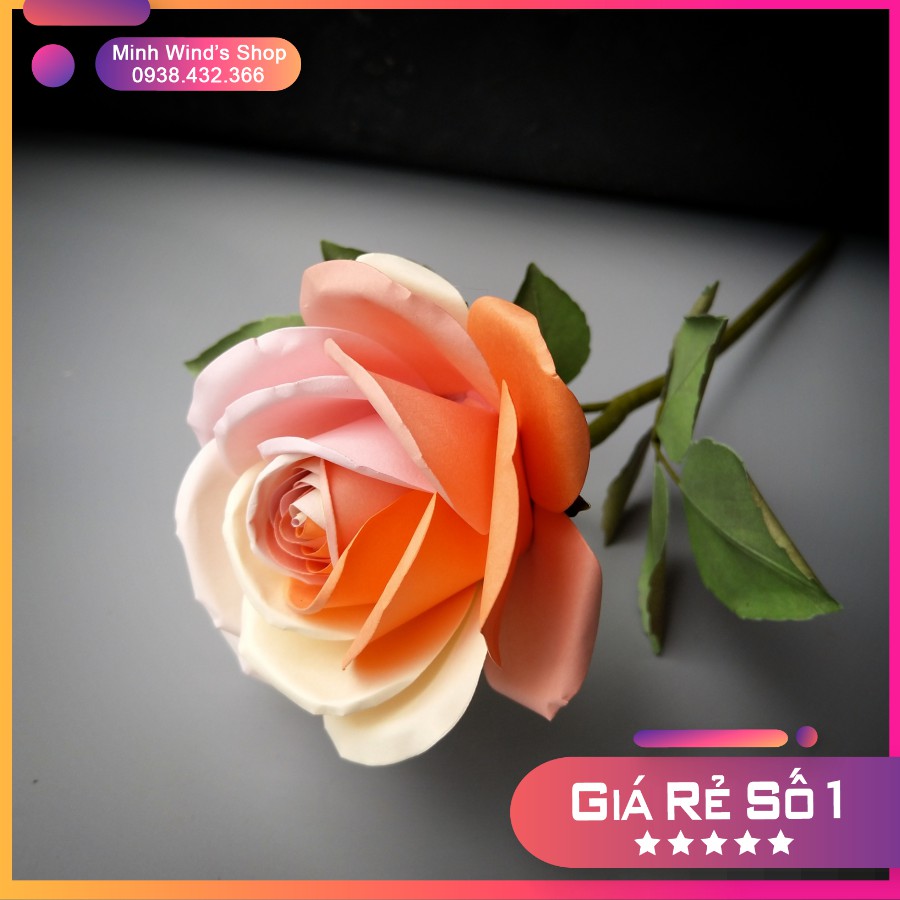 K126 - Khuôn Kim Loại Cắt Lá Hồng Có Gân