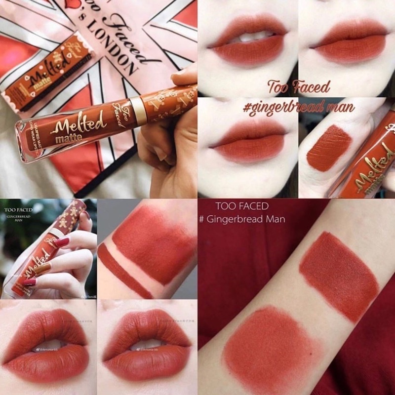 AUTH - SALE OFF SON KEM LÌ TOO FACED MELTED MATTE LIMITED EDITION CÁC MÀU BEST SELLER
