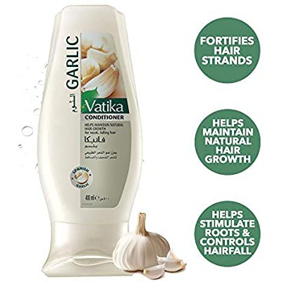 Dầu xả Vatika Garlic Conditioner Helps Maintain Natural Hair Growth chiết xuất tỏi kích thích mọc tóc