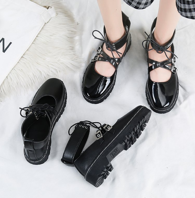 Giày Da Nữ Kiểu Dáng Thời Trang Cá Tính