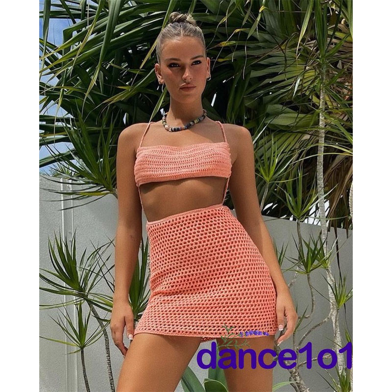 Đầm Khiêu Vũ1O1-Đầm Dệt Kim Hở Lưng Gợi Cảm Cho Nữ