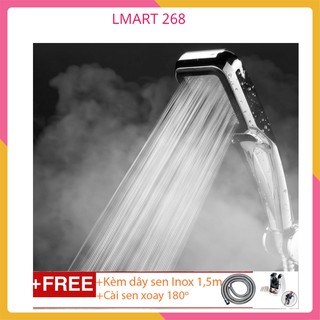 Bát sen tắm tăng áp gấp 3 lần với 300 lỗ phun chịu nhiệt nóng lạnh chất liệu mạ Crom&Niken