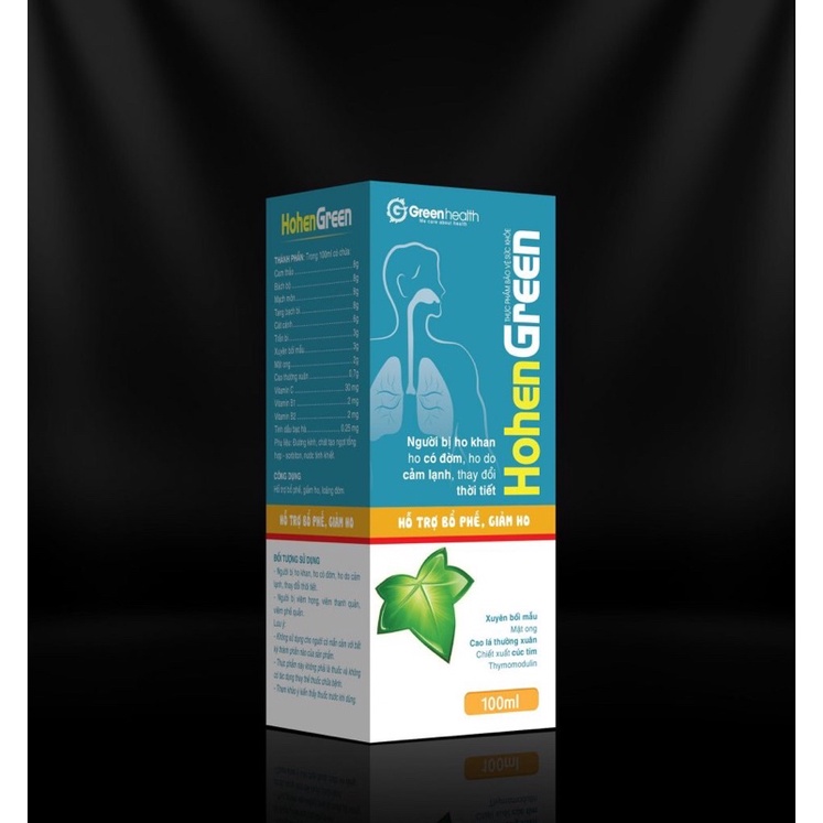 Hohen Green 100ml Giúp Bổ Phế Hỗ Trợ Giảm Ho