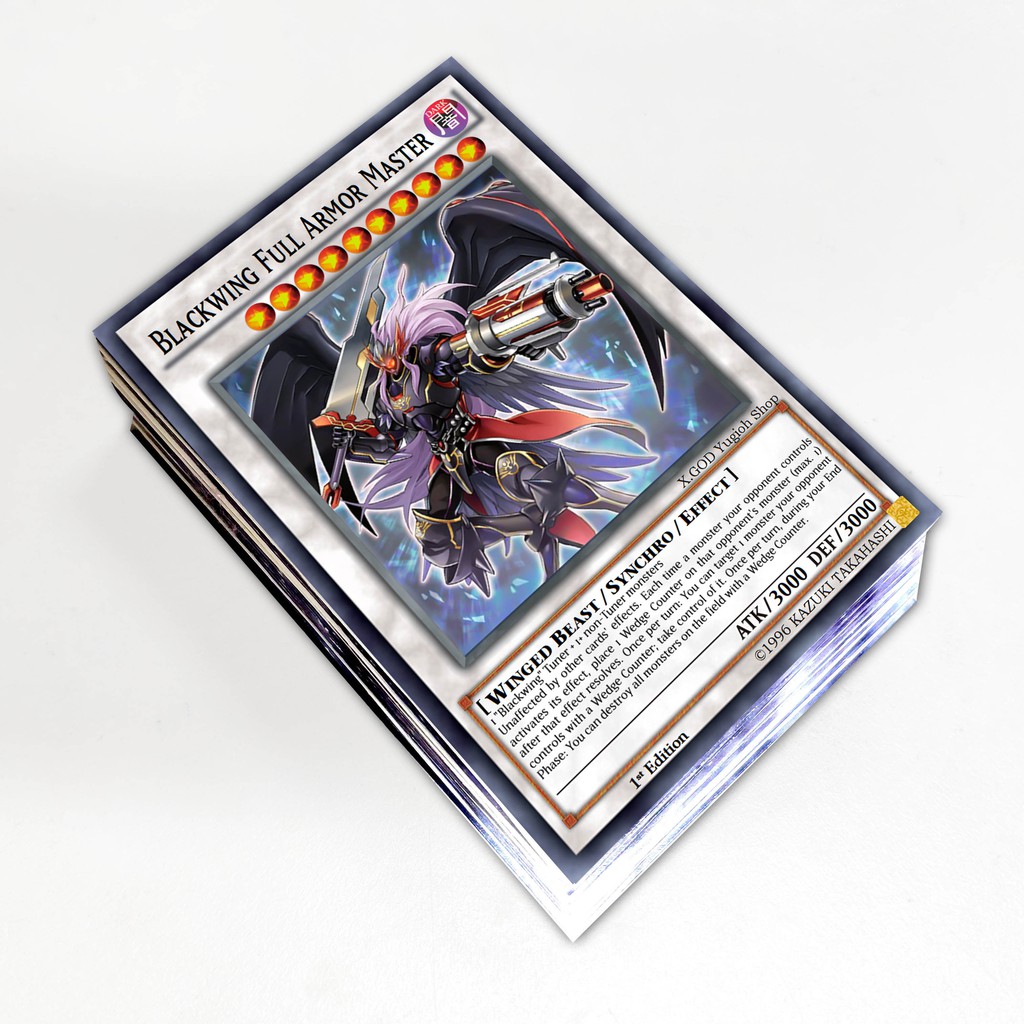 Bài Yugioh ❤️FREESHIP❤️ Thẻ bài Yugioh 5Ds Blackwing Crow Hogan deck 54 lá