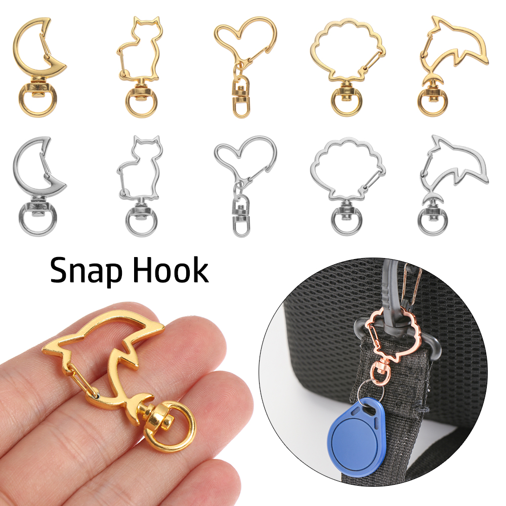 Set 5 Móc Kim Loại Kiểu Càng Cua Tự Làm Móc Chìa Khóa/Vòng cổ/Móc Khóa Kiểu Càng Cua Mới