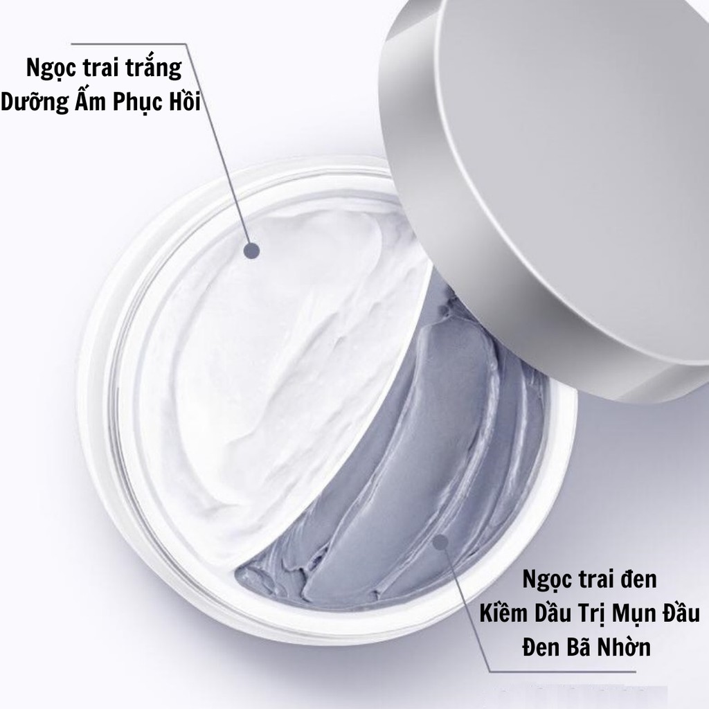 Mặt Nạ Bùn 2 Ngăn Kiềm Dầu Se Chân Lông Dưỡng Cấp Ẩm Sáng Mịn Da