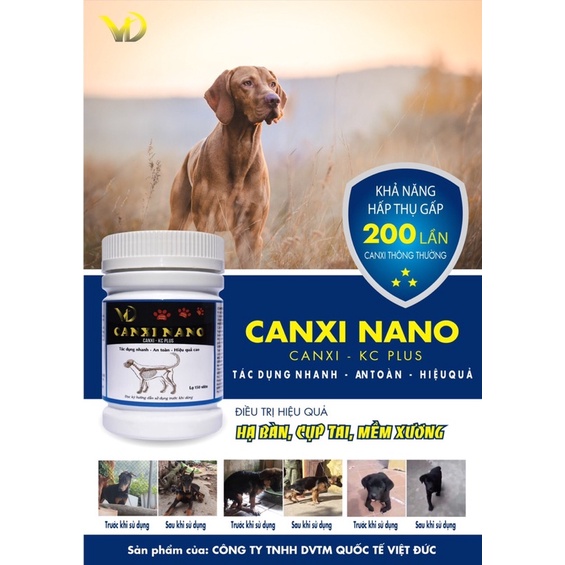 Canxi Nano Chính hãng cho chó meo