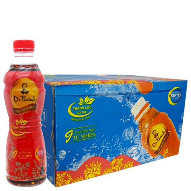 [CHỈ NHẬN GIAO HÀNG HOẢ TỐC NOWSHIP] THÙNG 24 CHAI TRÀ THANH NHIỆT DR.THANH 330ML