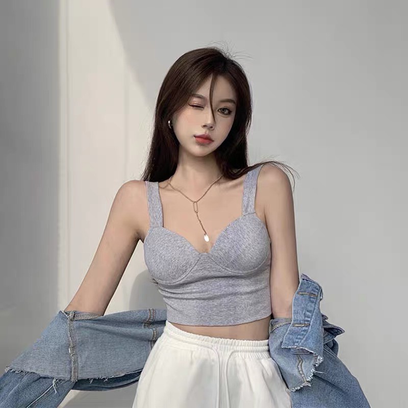 Áo Lót Nữ 2021 Không Gọng Nâng Ngực - Áo Bra nữ 2 dây hở lưng nâng vòng một gợi cảm mẫu  cao cấp ofelia