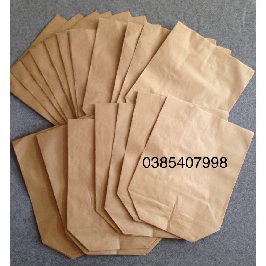 100 túi giấy xi măng size lớn (25x30)